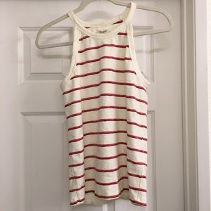 Madewell striped tank top size large